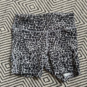 Outdoor voice cheetah shorts size small